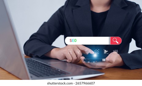 SEO, Data Search Technology, Search Engine Optimization searching for information. Using Search Console with your website. Finding data.