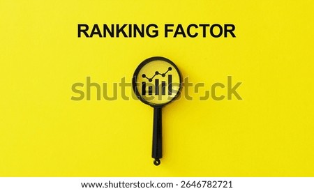 SEO Ranking factor is shown using a text