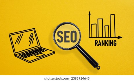 SEO ranking is shown using a text