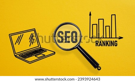 SEO ranking is shown using a text