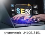 SEO Search engine optimisation digital marketing business technology concept