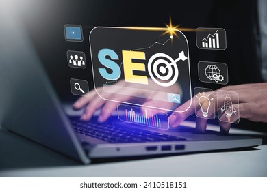 SEO Search engine optimisation digital marketing business technology concept