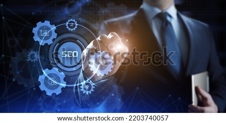 SEO Search engine optimisation digital internet marketing concept.
