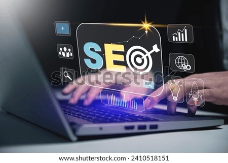 SEO Search engine optimisation digital marketing business technology concept
