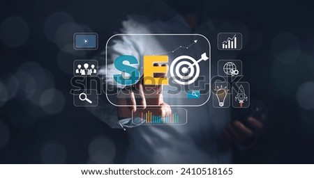 SEO Search engine optimisation digital marketing business technology concept