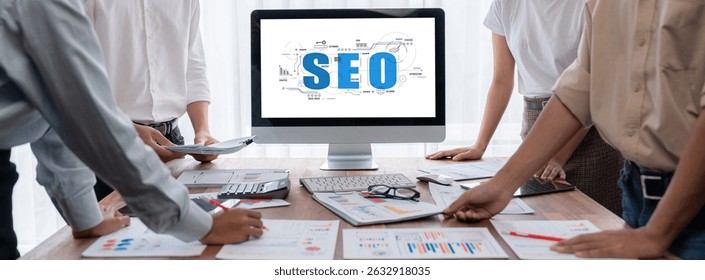 SEO search engine optimization for brisk e-commerce and online retail business showing on computer screen