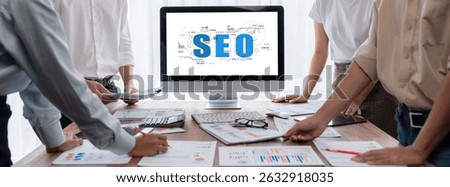 SEO search engine optimization for brisk e-commerce and online retail business showing on computer screen