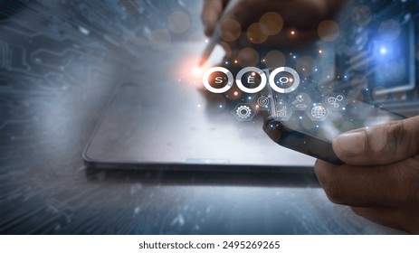 SEO (Search Engine Optimization) is a key component of digital marketing, focusing on enhancing online visibility through strategic techniques and leveraging internet technology.