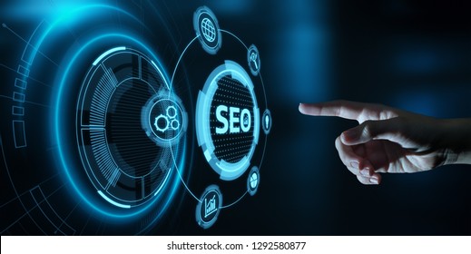 SEO Search Engine Optimization Marketing Ranking Traffic Website Internet Business Technology Concept. - Shutterstock ID 1292580877