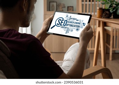 SEO search engine optimization for modish e-commerce and online retail business showing on computer screen