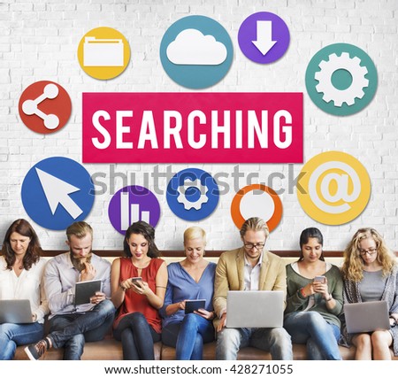 Seo Search Engine Optimization Searching Concept