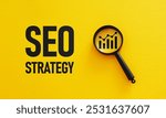 SEO strategy is shown using a text