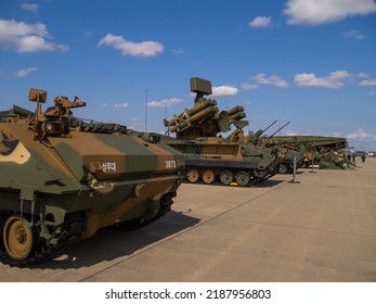 Seongnam, South Korea- Oct.15.2019: South Korean Military Vehicles In ADEX 2019 Exibition