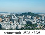 Seoul City Skyline with Namsan Tower - South Korea Urban Landscape Wallpaper