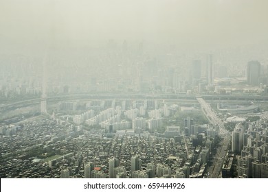 Seoul Filled With Fine Ultrafine Particles Dust.
City Dying In Polution-Seoul.