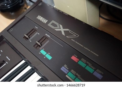 Seoul, Korea - April 27 2015 : World's 1st Digital Synthesizer Yamaha DX7