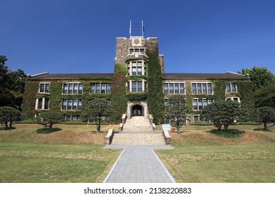 Seoul, Korea - October 6, 2015 : Yonsei University Sinchon Campus