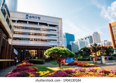 Seoul, Korea - October 6, 2020 : Songpa-gu Office And Public Health Center