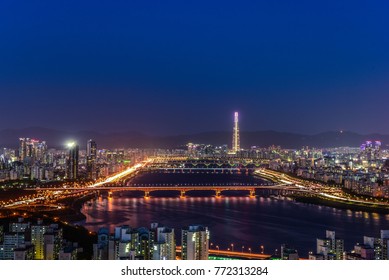 Seoul Night City Skyline 10 30 Stock Photo 772313284 | Shutterstock