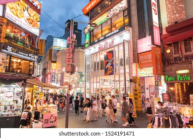 Myeongdong Images Stock Photos Vectors Shutterstock We shop at hongdae, visit the meerkat cafe and have a food. https www shutterstock com image photo seoul south korea 29 july 2019 1524191471