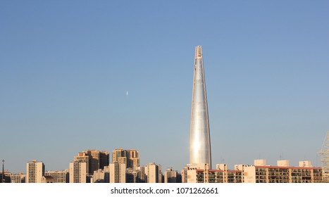 Seoul, South Korea - March 16, 2018:Beautiful cityscape of Lotte World tower in blue sky of Songpa-gu. - Shutterstock ID 1071262661