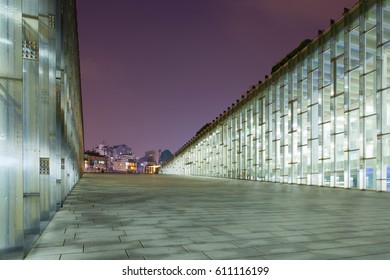 SEOUL, SOUTH KOREA - MARCH 28, 2017: Underground library of the Ewha Womans University - Seoul, South Korea, March 28 - 2017