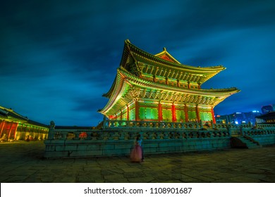 Seoul,Gyeongbokgung Special Open Night With Royal Culture Festival South Korea