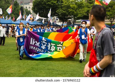 SEOUL-SOUTH KOREA, May 5, 2019:  Tens Of Thousands Of LGBT South Koreans And Their Supporters Paraded Through Central Seoul Saturday For The Capital's 20th Gay Rights March