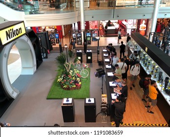 Sep 29/2018 People are visiting NIKON EXPERIENTIAL EVENT at Atrium Plaza Singapura during midday, Singapore