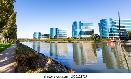 Sep 9, 2019 Redwood City / CA / USA -  Oracle corporate headquarters in Silicon Valley; Oracle Corporation is a multinational computer technology company specializing in database management systems