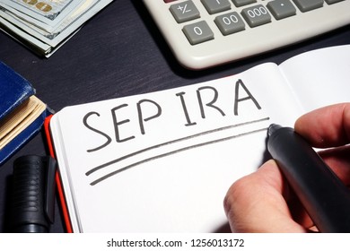 Sep Ira Handwritten On A Page. Retirement Plan.