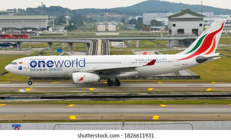 Sepang, Malaysia- 10 Jan 2020: Sri Lankan Airlines Is Part Of The One World Alliance, Alongside 12 Other Airlines. 