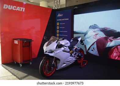 Sepang, Malaysia. Ducati Panigale 959 Motor At Ducati Booth, Sepang International Circuit On November 1, 2019.