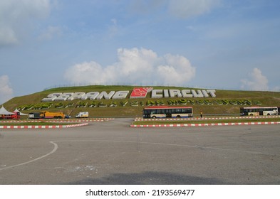 Sepang, Malaysia. Nov 1, 2019: Sepang International Circuit Hill View From The Bus Parking  Area.