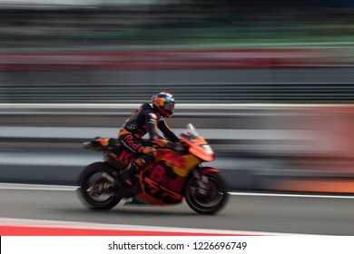 SEPANG, MALAYSIA - NOVEMBER 2, 2018: British KTM Rider Bradley Smith At SHELL MotoGP Of Malaysia