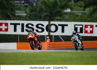 SEPANG, MALAYSIA - NOVEMBER 2, 2018: British KTM Rider Bradley Smith At SHELL MotoGP Of Malaysia