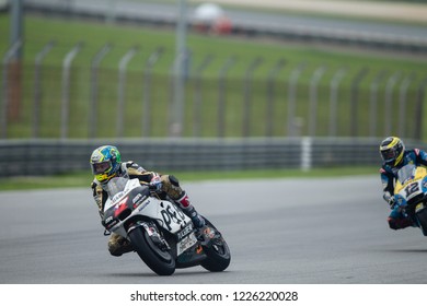 SEPANG, MALAYSIA - NOVEMBER 3, 2018: Czech Ducati Rider Karel Abraham At SHELL MotoGP Of Malaysia