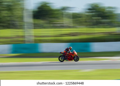 SEPANG, MALAYSIA - NOVEMBER 4, 2018: British KTM Rider Bradley Smith At SHELL MotoGP Of Malaysia