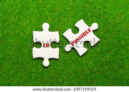 separate two jigsaw puzzle with impossible possible wording