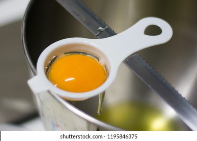 Separated Egg White And Yolk