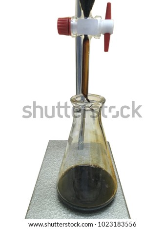 Separatory funel for  separate extracted to  two phase