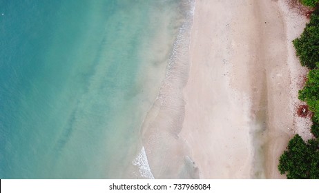 Seperation Ariel View Of Sand, Beach And Land