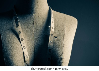Sepia of Clothing mannequin