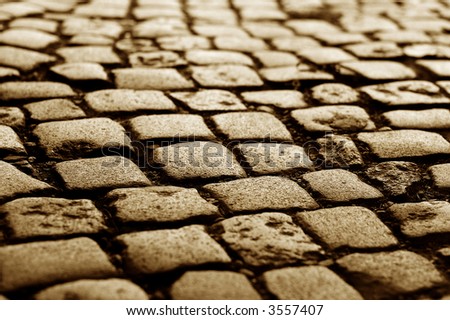 sepia cobblestone
