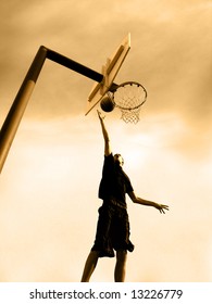 Sepia Toned Layup.