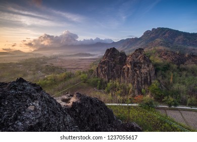 Sepikul Mountain At Sukoharjo Java Indonesia