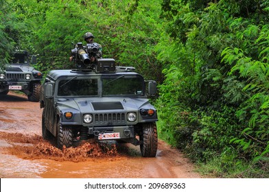 September 06, 2009 , Field Training Royal Thai Army At Sattahip Naval Base Thailand 