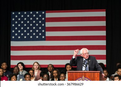 September 12, 2015 - Columbia S.C: Bernie Sanders Speaks To An Enthusiastic Crowd Of College Students About Inequality And Justice Reform At Historical Black College Benedict College