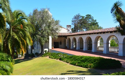 September 12, 2019. Scenic View Of The Junípero Serra Museum, A Historic Landmark Of San Diego In Presidio Park, California USA. 