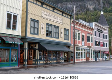 September 13 2018, Skagway Alaska. Old Historic House Of The Gold Rush In Skagway, Alaska.